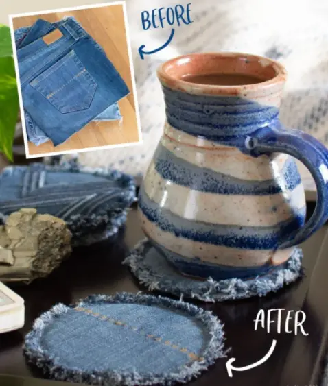 Turn Old Jeans Into New Coasters